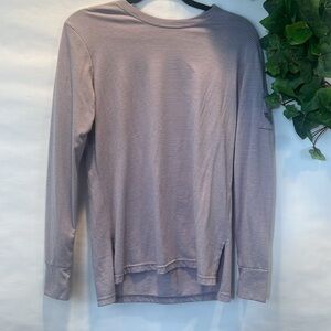 Lake girl Long Sleeve Striped Crew Neck Tee